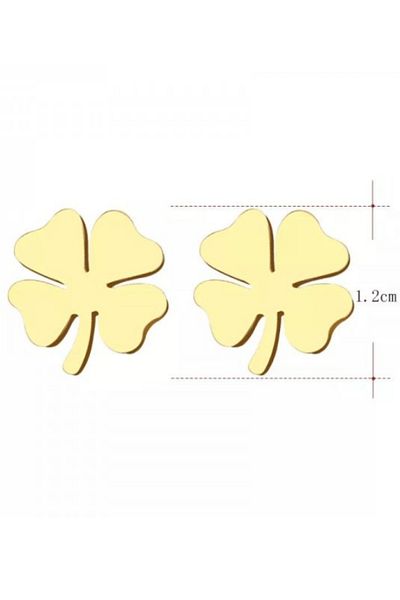 Kelan 14K gold plated earrings – Lucky Clover model