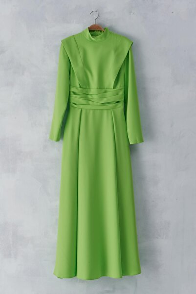 MERCI MS FANCY Long Draped Waist Dress