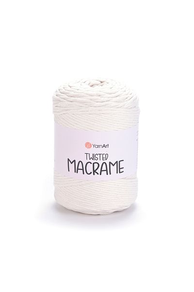 Yarnart Twisted Macrame - Μακραμέ Χέρι Πλεκτό Νήμα Off White-752