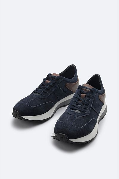 Avva Ανδρικά παπούτσια τύπου Navy Blue 100% δερμάτινη εύκαμπτη σόλα casual A31y8002