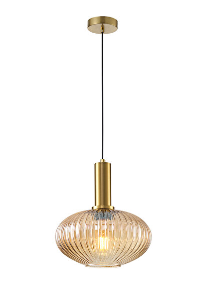 Apliqa Darwi Eskitme Bal Camlı Tekli Sarkıt Avize