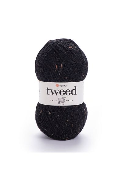 Yarnart Tweed - Μαύρο Χειροποίητο Νήμα Πλεκτομηχανής-228