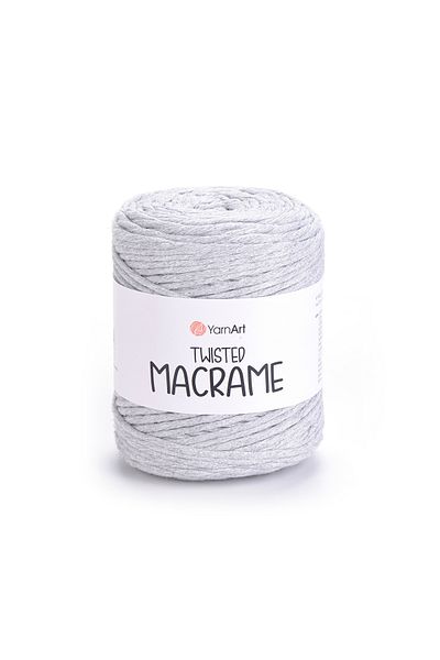 Yarnart Twisted Macrame - Μακραμέ Χέρι Πλεκτό Νήμα Ανοιχτό Γκρι-756
