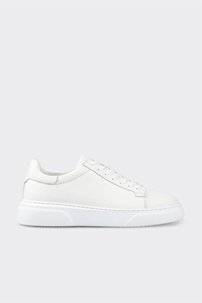 Elle Shoes Beyaz Deri Erkek Günlük Ayakkabı