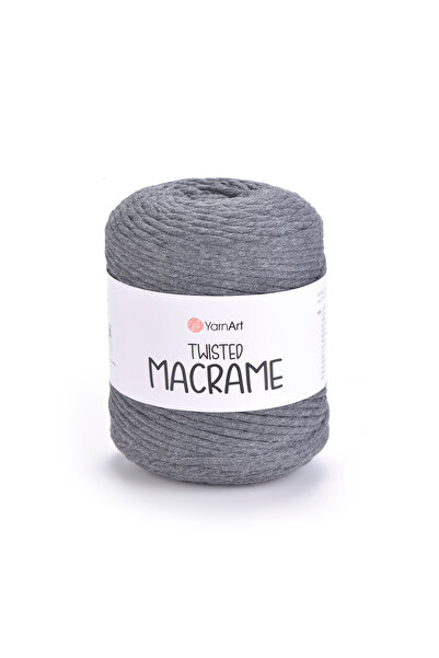 Yarnart Twısted Macrame - Макраме ручне плетіння Антрацит-790