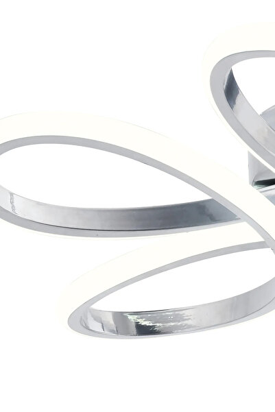 Dekorluna Alis Modern Krom Plafonyer Tavana Sıfır Beyaz Işık Salon Mutfak Yatak Odası Led Avize