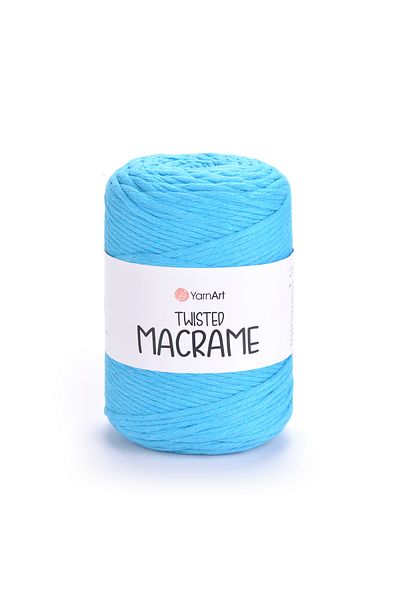Yarnart Twisted Macrame - Μακραμέ Χέρι Πλεκτό Νήμα Τιρκουάζ-763