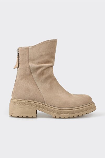 Elle Shoes Vizon Deri Kadın Günlük Bot