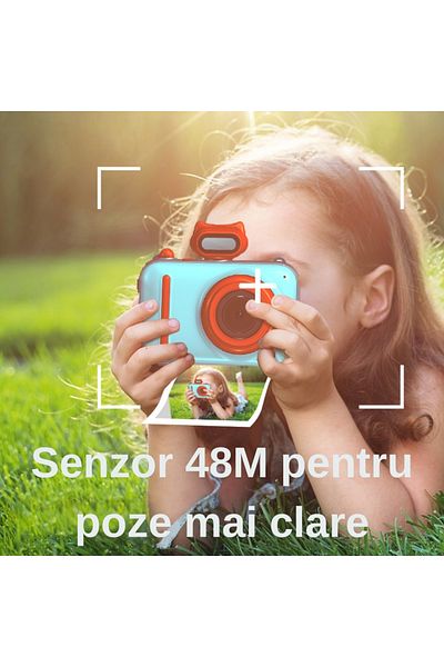 SMARTIC Camera, instant printing, Ultra HD 2.5K, 2.0”, 1200mAh, games, MP3, memory card GIFT