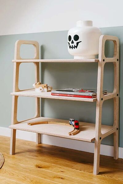 Woodesk Suono, Ahşap Kitaplık Ve Raf Sistemi, 90x75