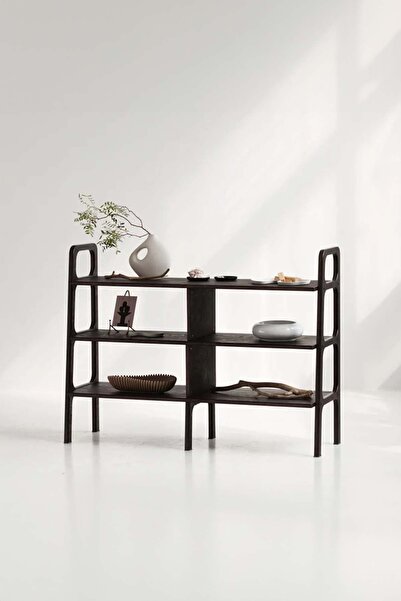 Woodesk Monte, Ahşap Kitaplık, 120x90, Ceviz Renk Cpt4655-120