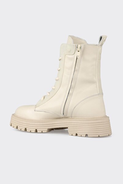 Elle Shoes Bej Deri Kadın Günlük Bot