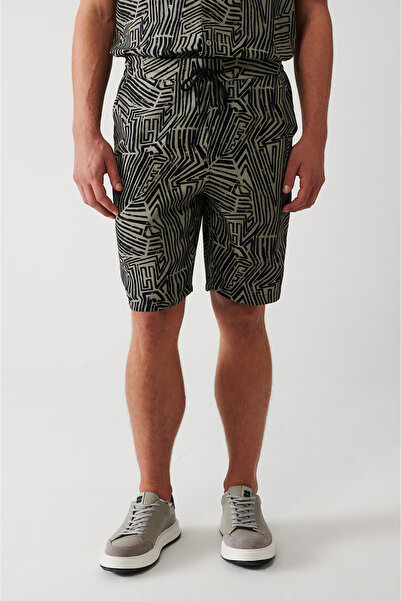 Avva Erkek Vizon %100 Viskon Yandan Cepli Beli Bağcıklı Şort A31Y3720