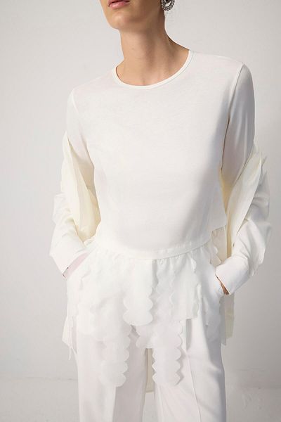 Touché Privé Chiffon Tunic with Tassel