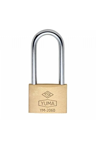 Yuma أقفال نحاسية مع خطاف طويل 60 مم قفل طويل