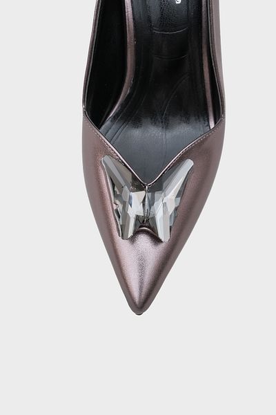 Capone Outfitters Pantofi de damă Hillary cu toc mediu și vârf ascuțit Fluture