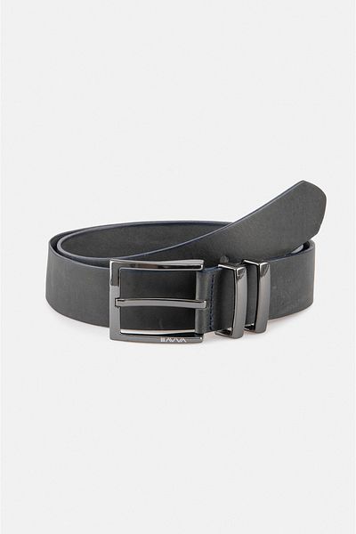 Avva Ανδρική ζώνη Navy Blue 100% Δερμάτινη Ζώνη A22y9310