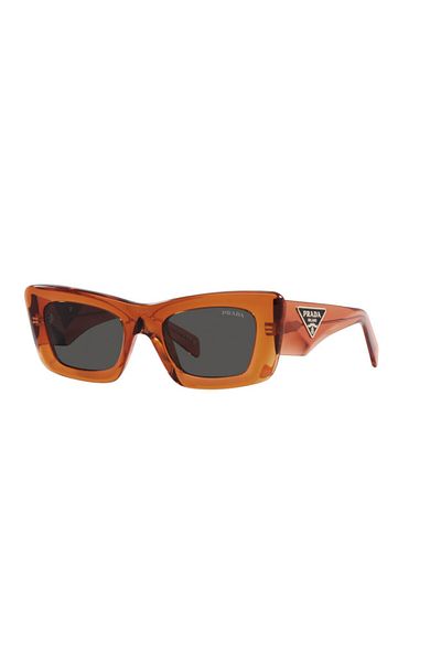 Prada Pr 13zs 10n5s0 50 - Women's Cat Eye Orange Bone Sunglasses