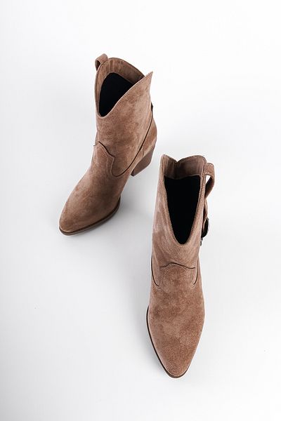 Capone Outfitters Γυναικείες καουμπόικες μπότες Zane Suede Pull-On