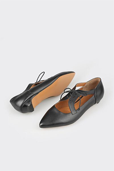 Elle Shoes Black Leather Women's Casual Shoes