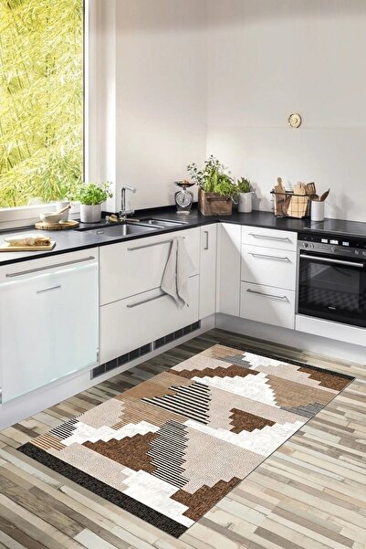 elyar Dijital Baskı Kaymaz Taban Yıkanabilir Kesme Koridor Mutfak Ve Oda Salo...