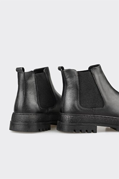 Elle Shoes Antrasit Deri Erkek Günlük Bot