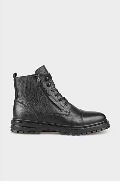 Elle Shoes Siyah Deri Erkek Günlük Bot