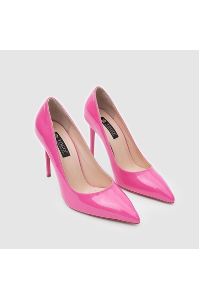 TOGO Fuşya Rugan Kadın Stiletto [060061] – Cesur Ve Işıltılı Adımlar