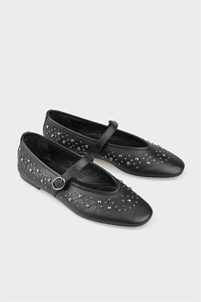 Elle Shoes Black Leather Women's Casual Shoes