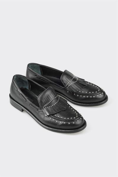 Elle Shoes Siyah PATRE KADIN AYAKKABI