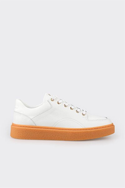 Elle Shoes Beyaz Deri Erkek Spor Ayakkabı