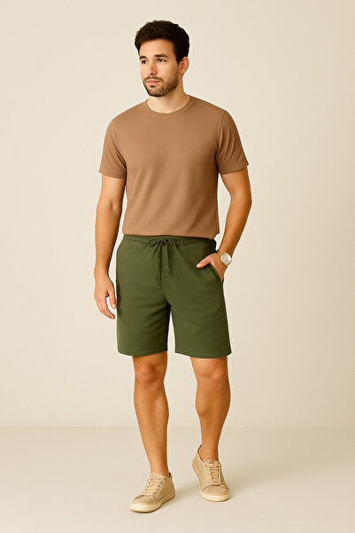 UOMOPARK 8024 Model Premium Summer Print Λεπτομερή σορτς