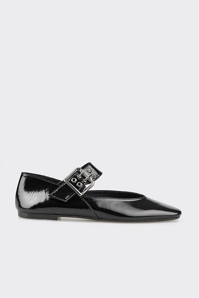 Elle Shoes حذاء كاجوال نسائي من الجلد الأسود