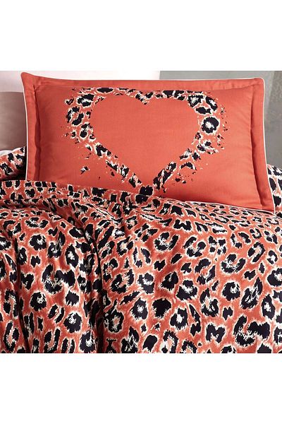 Hobby Aura Koral - Double Cotton Satin Duvet Cover Set