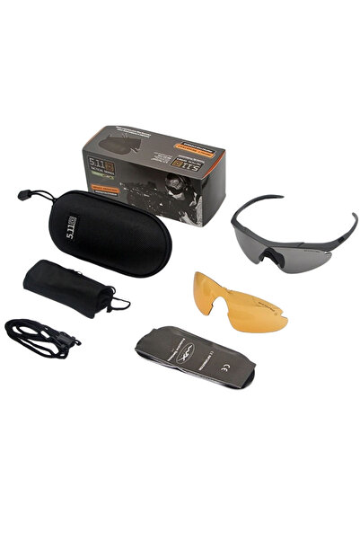 KORDAK 5.11 Tactical Tactical koruyucu 3 lensli gözlük 5.11 / Taktikal gözlük...
