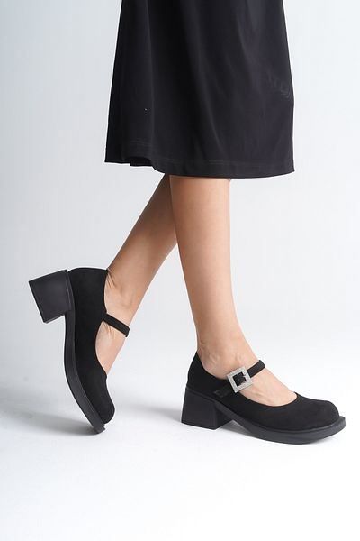 Capone Outfitters Buty damskie Mary Jane - klamra z kamieniem