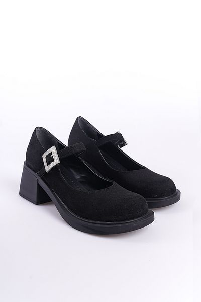 Capone Outfitters Buty damskie Mary Jane - klamra z kamieniem
