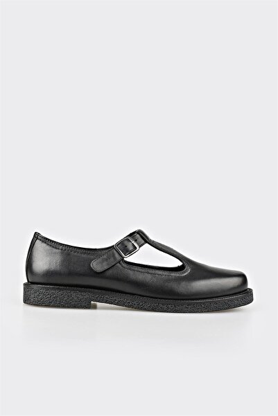 Elle Shoes Black Leather Women's Casual Shoes