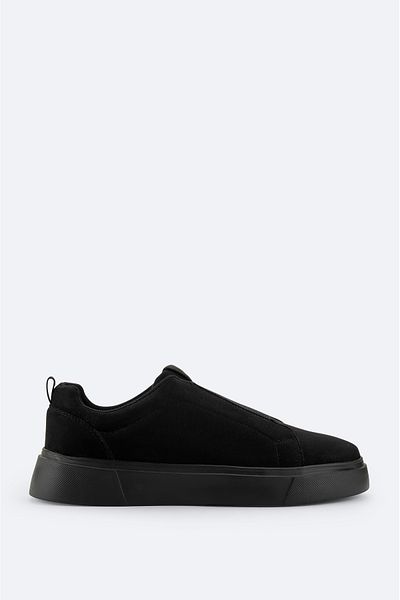 Avva Men's Black Rubber Band Detailed Flexible Sole Casual Shoes A22Y8022