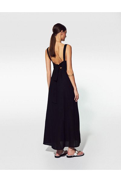 İLVİ Black Barb Women's Dress