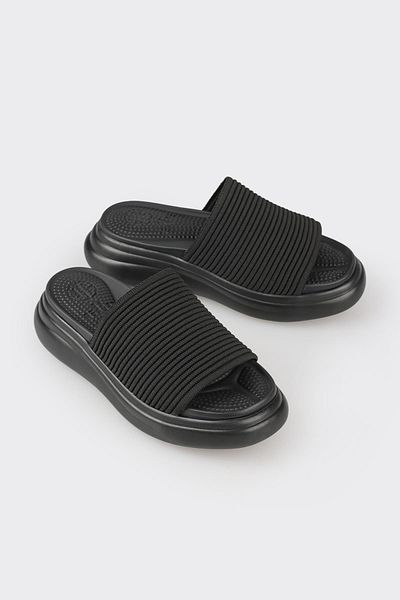 Elle Shoes Black Women's Slippers