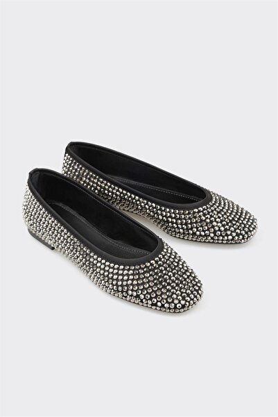 Elle Shoes Siyah Kadın Babet