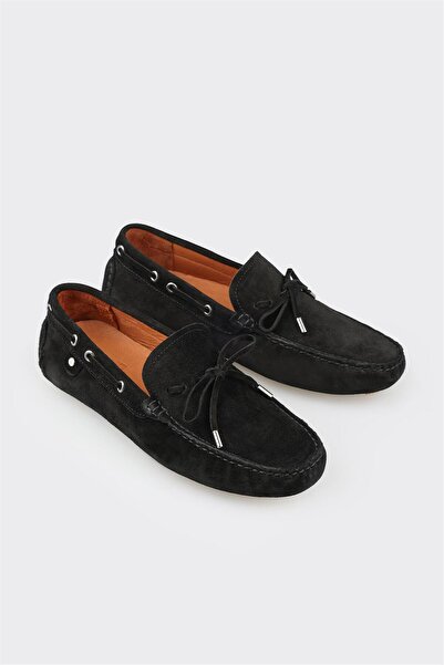Elle Shoes Siyah Deri Erkek Loafer