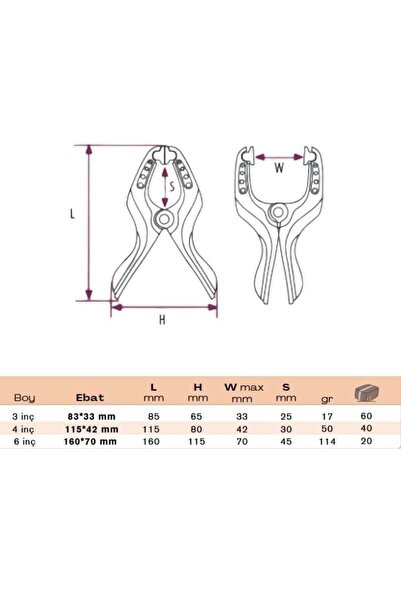 BULUT Mandal Tipi Plastik Işkence 6 Inç Büyük Boy 160*70 Mm