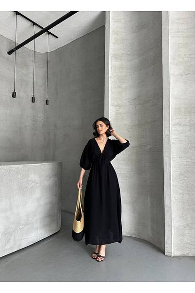 SUN STYLE Rochie elastică din bumbac muselină 100% bumbac