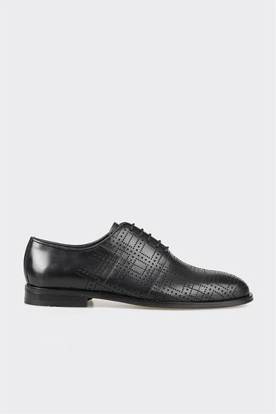 Elle Shoes Black Leather Men's Classic Shoes