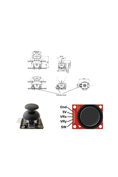 Arduino Emes Robotik Kamera Pan Tilt Ve Joystick Seti