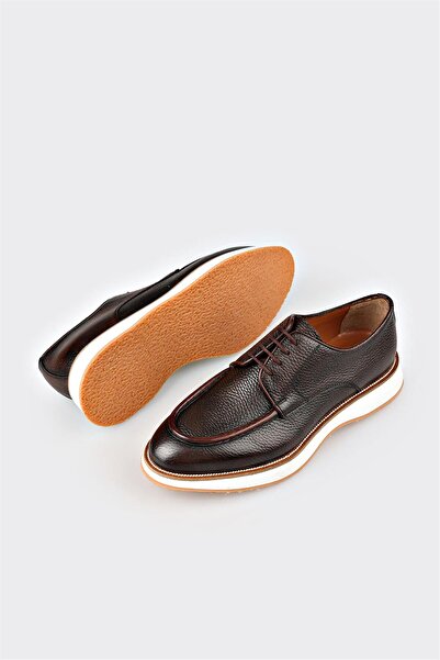 Elle Shoes Tan Leather Men's Casual Shoes