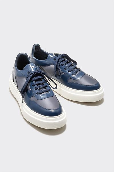 Elle Shoes Navy Blue Men's Sports Shoes
