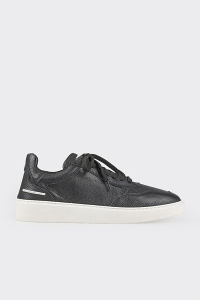 Elle Shoes Black Leather Men's Sports Shoes